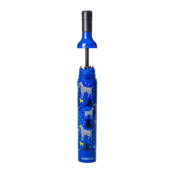 Wine Bottle Shaped Umbrella with Dogs