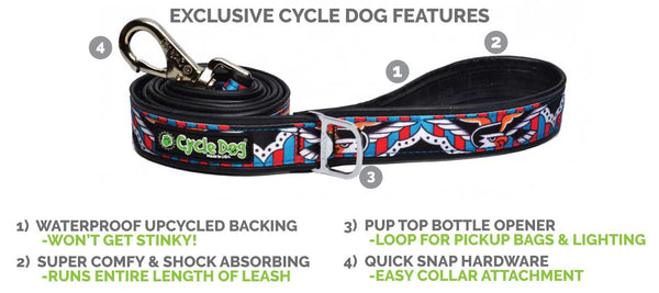 Reflective Dog Leash with a Bottle Opener