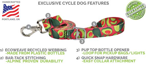 Ecoweave Wine Now, Bark Later Leash