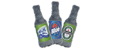 DuraPlush Beer Bottle Dog Toy